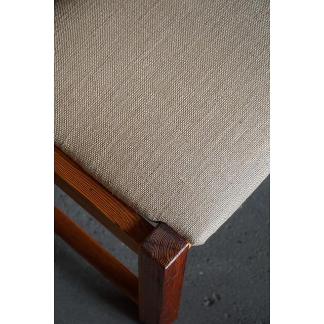 Danish Modern Brutalist Chairs in Pine by Hans Jørgen Frydendal, 1970s, Set of 6 For Sale - Image 10 of 18