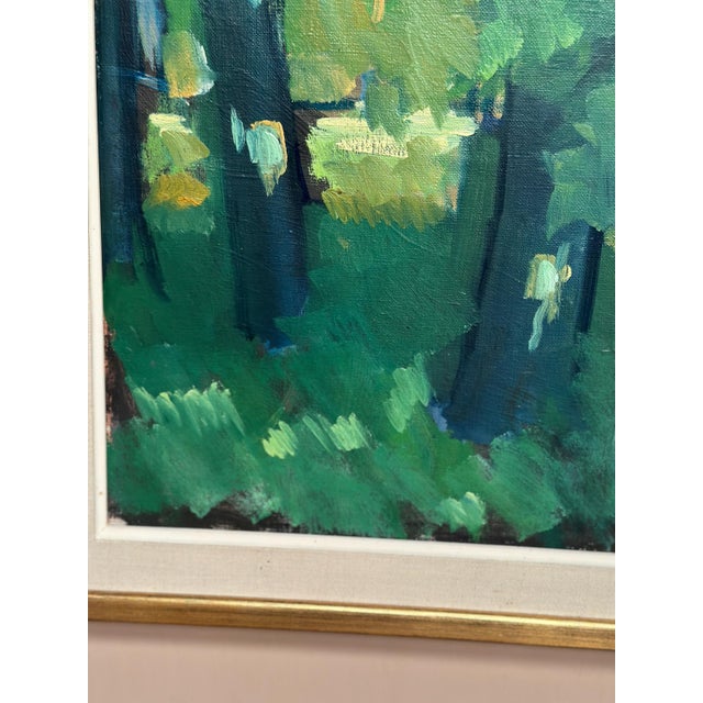 Kurt Rubank, Forest Grove, 1969, Oil Painting on Canvas, Framed For Sale - Image 11 of 18