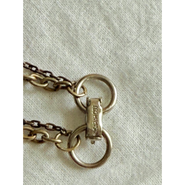 Vintage Coro Philodendron Relief Pendant Necklace For Sale - Image 9 of 12