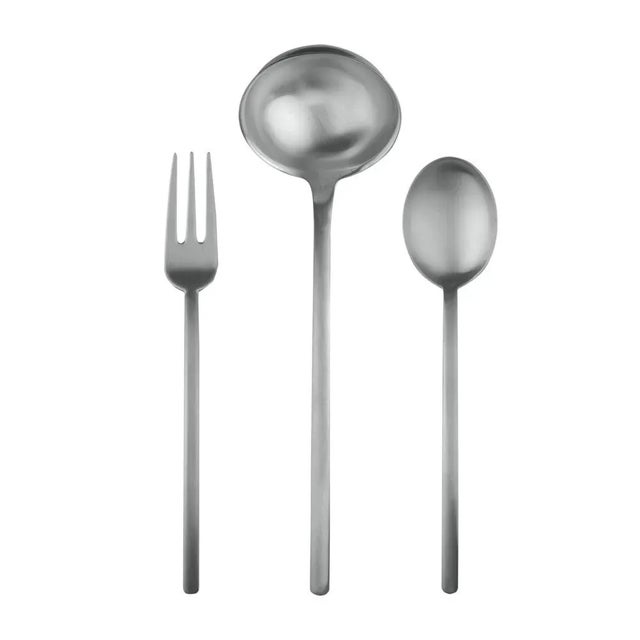 Contemporary Mepra Due 3-Piece Serving Set, Ice For Sale - Image 3 of 3
