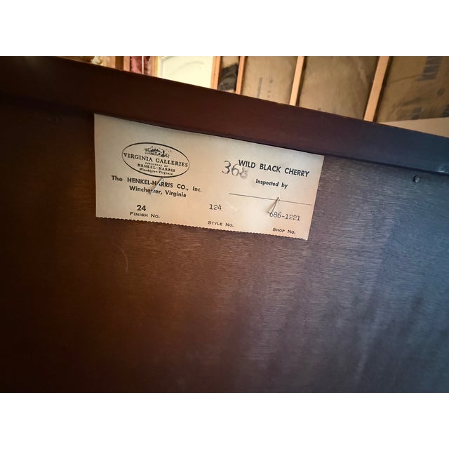 Brown Henkel & Harris Cherry 124/24 10 Drawer Dresser For Sale - Image 8 of 9