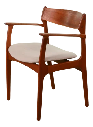 Armchair in Teak by Erik Buch for Oddense Maskinsnedkeri, 1960s