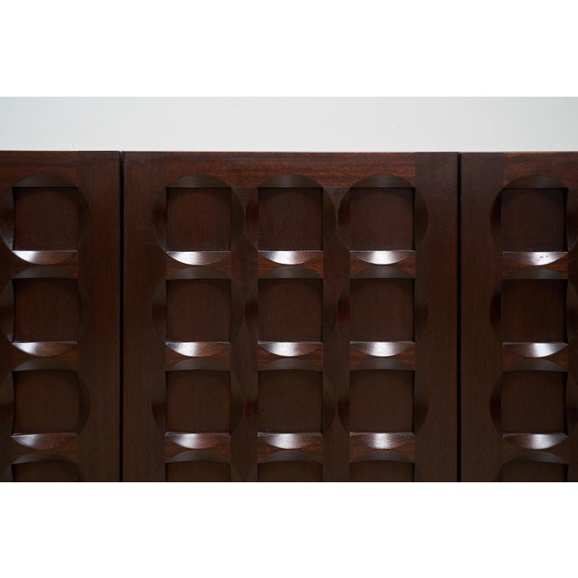 Wood Brutalist Sideboard by Frans Defour, Belgium, 1970s For Sale - Image 7 of 13