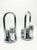 Mid-Century Modern Space Age Chrome Table Lamps, 1970s, Set of 2 For Sale - Image 3 of 4