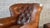 2000 - 2009 Restoration Hardware Churchill Cigar Leather Luxe Writer's Chair and Ottoman For Sale - Image 5 of 18