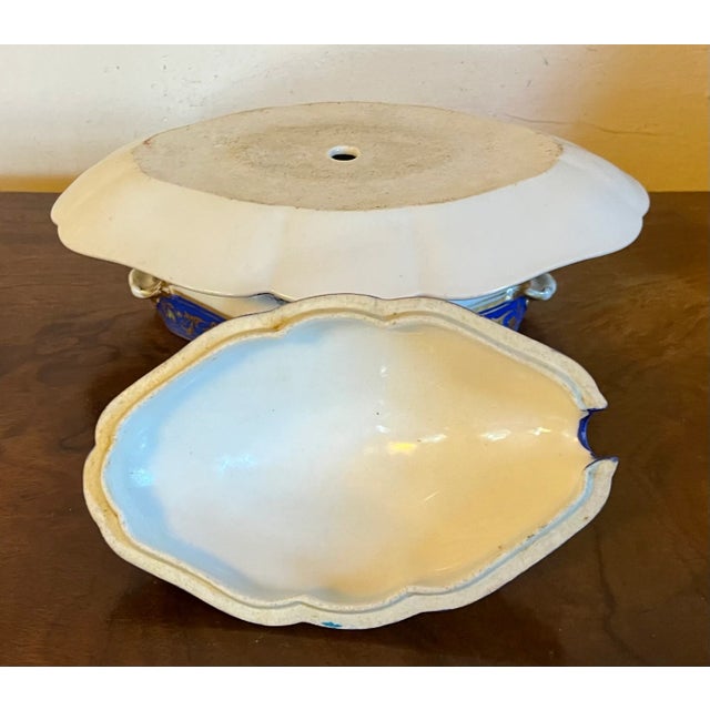 Antique 19th Century Paris Porcelain Sauce Tureen For Sale - Image 11 of 12