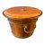 Late 19th Century Asian Handcrafted Wood Lidded Antique Wood Bucket Hallmarked For Sale