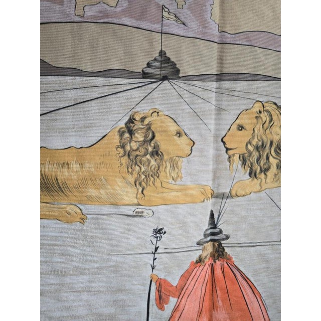 Salvador Dalí, Surrealist Textile Panel with Lions, 1970, Wool For Sale - Image 11 of 13