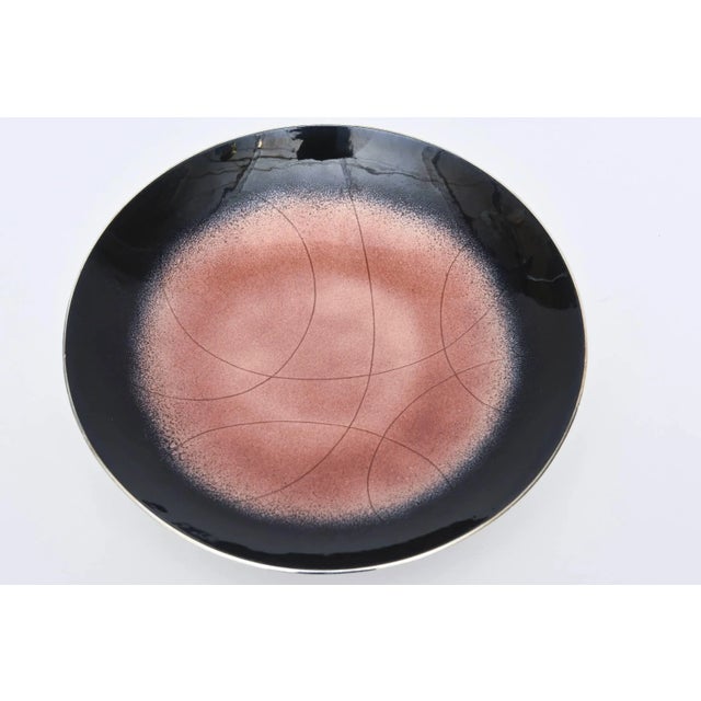 Rose Vintage Enamel, Sterling Silver and Silver-Plate Bowl, 1960's For Sale - Image 8 of 10