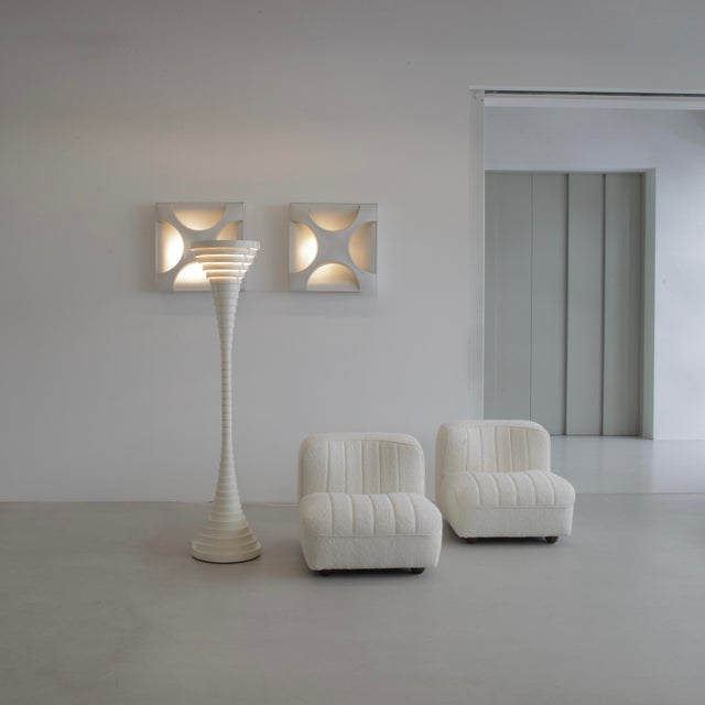 Wood Floor Lamp by Silvio Bilangione and Paolo Portoghesi, 1967 For Sale - Image 7 of 8