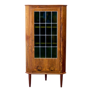 1950s Valentinsen Møbelfabrik Danish Rosewood Corner Cabinet Designed by Edvard Valentinsen For Sale