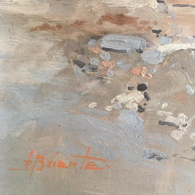 Ezelino Briante, Sunny Day in Capri, 1955, Oil on Panel, Framed For Sale - Image 8 of 12