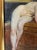 Antique Orig. Frederik Lange Oil on Canvas Nude Lady Study Painting Expressive For Sale - Image 12 of 14
