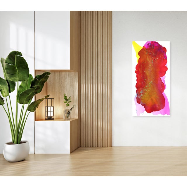 Textile Escape in Color - Warm Bright Textured Abstract Painting Original Artwork by Clara Berta For Sale - Image 7 of 9