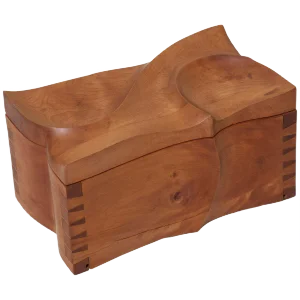 Decorative Wooden Box in the Style of Michael Coffey, 1970s