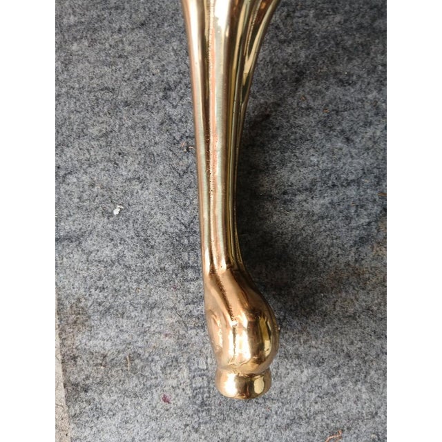 1970s Vintage Maison Jansen Brass and Glass Coffee Table Chairish