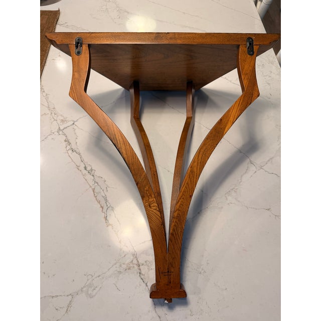 Global Views Global Views Sculptural Wood Wall Bracket Display Shelf For Sale - Image 4 of 10