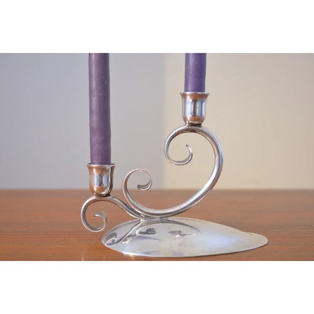 Danish Candlestick from Chr. Jensen, 1960s For Sale - Image 4 of 8