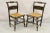 Late 19th Century Antique Hitchcock Black and Gold Harvest Stencil Rush Side Chairs - a Pair For Sale - Image 11 of 11