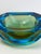 Glass Octagonal Chartreuse Sommerso Murano Glass Bowl, 1960s For Sale - Image 7 of 11