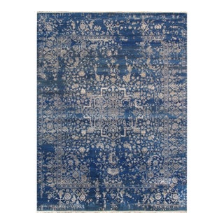 Pasargad Home Transitional Blue Area Rug-9' 0" X 11'10" For Sale