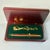 1980s Americana Boho Chic Golf Club Themed Wood Pen and Key Chain Boxed Set For Sale - Image 11 of 12