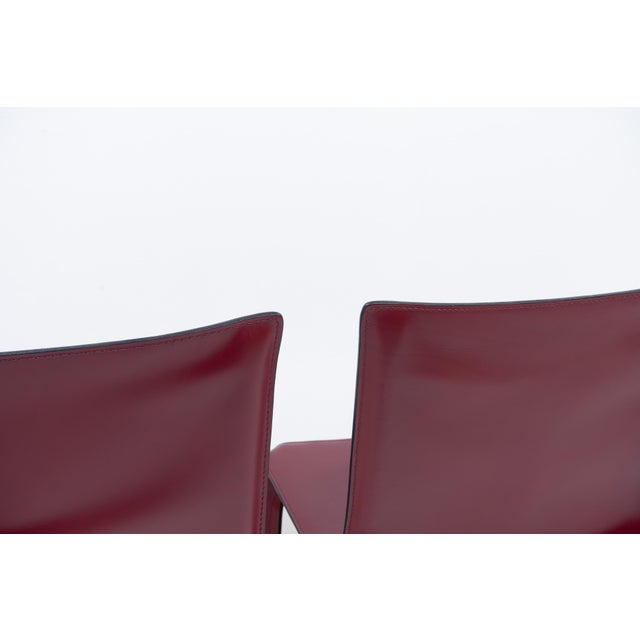 Cab 412 Chairs by Mario Bellini for Cassina, 1990s, Set of 4 For Sale - Image 6 of 14