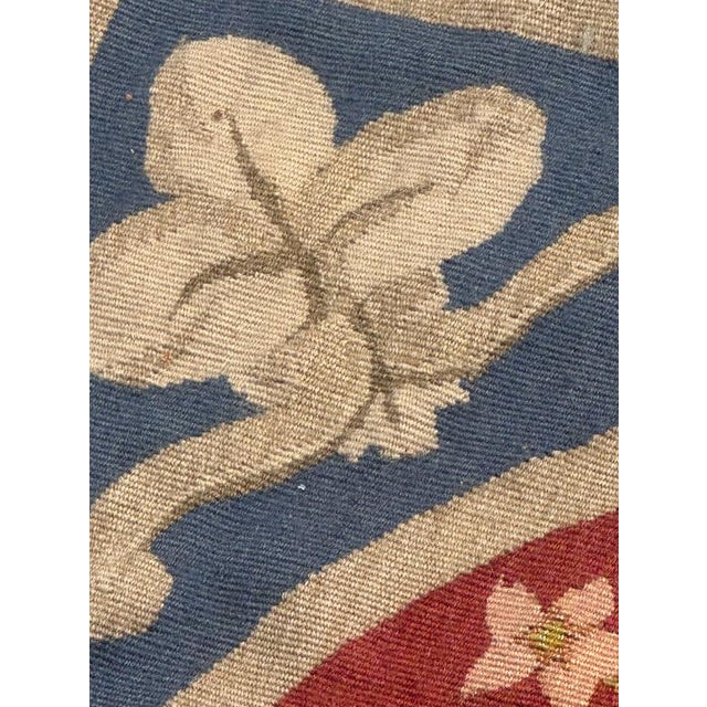 Beige Mid-Century French Handwoven Tapestry with Medieval Design from Aubusson, 1970s For Sale - Image 8 of 18