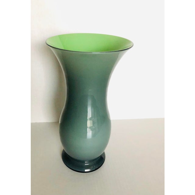 Vintage Green Salviati Vase For Sale - Image 10 of 10