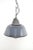 Gray Vintage Enamel Pendant Lamp, 1950s For Sale - Image 8 of 10