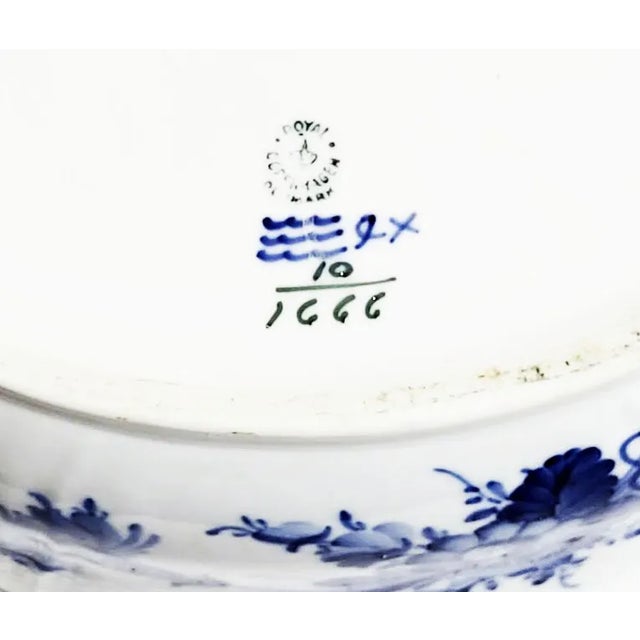 Ceramic Royal Copenhagen Blue Flowers (Curved) Soup Tureen With Ladle For Sale - Image 7 of 8