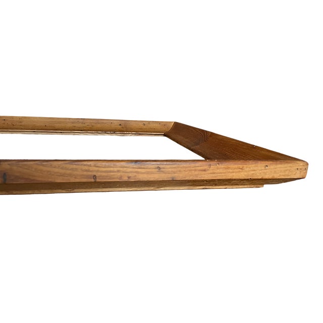 Antique Early 20th Century Wormwood Oak Picture Frame With Original Finish for 18" X 24" Art For Sale In Jacksonville, FL - Image 6 of 10