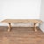 This dramatic bleached oak dining table from France with impressive trestle base is over 10' long. Enlarge photos to...