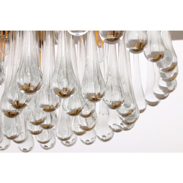 Large Raindrop Hanging Lamp in Murano Glass by J.T. Kalmar, Austria, 1970s For Sale - Image 9 of 15