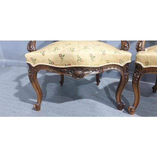 Set of French Mahogany Chairs, 1880s For Sale - Image 6 of 10
