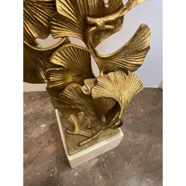Vintage John Richard Brass Ginkgo Leaves Sculpture For Sale In Dallas - Image 6 of 10