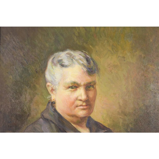Anonymous, Portrait of a Lady, Early 20th Century, Oil on Canvas For Sale - Image 3 of 14
