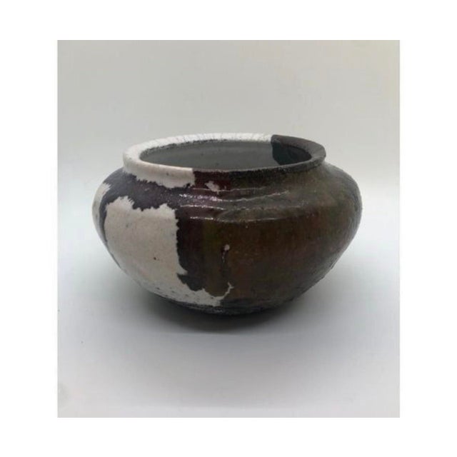 Vintage Studio Pottery Glazed Planter Pot Bowl 3.5” H X 4”—Signed Abstract Art For Sale - Image 12 of 12