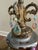 Vintage 1960's Ef & Ef Industries Cat. No. 414 Iridescent Carnival Glass Lamp With Ab Crystals & Original Shade For Sale - Image 4 of 16