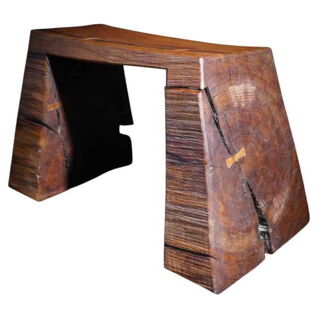 Limed and Oiled Oak Stool by Fritz Baumann For Sale - Image 9 of 9