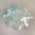 Glass Vintage Fenton Dolphin Glass Aquamarine Blue Handled Dish Etched Bowl Koi Fish Sea Creature For Sale - Image 7 of 13