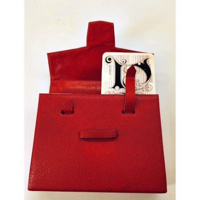 Draeger Frères “Classique” Playing Cards. Paris, circa 1950 Two sets of cards with a single red leather case Very...