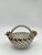 Mid 20th Century Vintage Italian Capodimonte Woven Rose Basket For Sale - Image 5 of 12