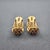 2.00 Ct 18k Yellow Gold Lattice-Style Diamond Earrings, A Pair For Sale In Chicago - Image 6 of 8