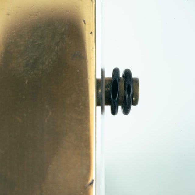 Brass Glass Rectangular Coffee Table by Peter Ghyczy, the Netherlands, 1980s For Sale - Image 6 of 10