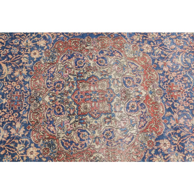 Antique Persian Isfahan Rug 4’2" X 6’7" For Sale - Image 9 of 12