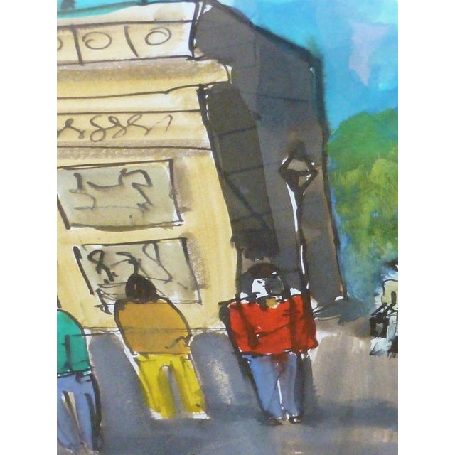 Mike Cheetham, the Arc De Triomphe, 1980, Watercolour Painting For Sale - Image 6 of 8