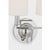 Metal Thomas O'Brien for Visual Comfort Signature Elkins Double Sconce in Polished Nickel with Linen Shades For Sale - Image 7 of 10