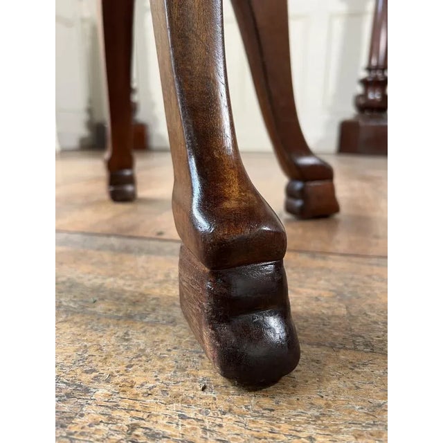 Brown Antique Desk Chair from Howard & Sons, 1890s For Sale - Image 8 of 9