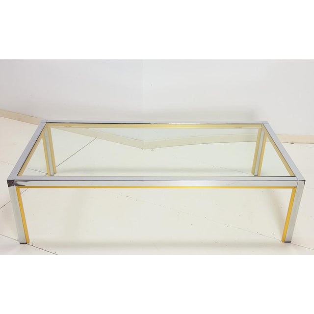 Coffee Table in Brass by Renato Zevi, Italy For Sale - Image 9 of 11